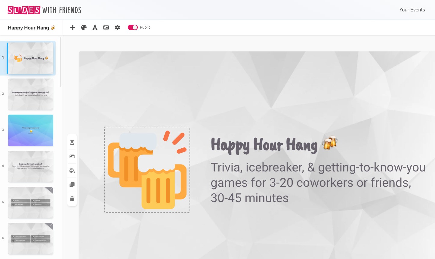 Virtual Happy Hour Games